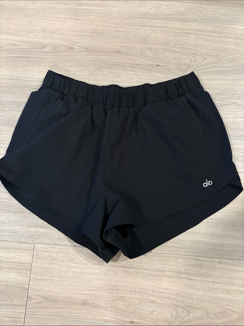 ALO Yoga Black Lightweight Running Shorts